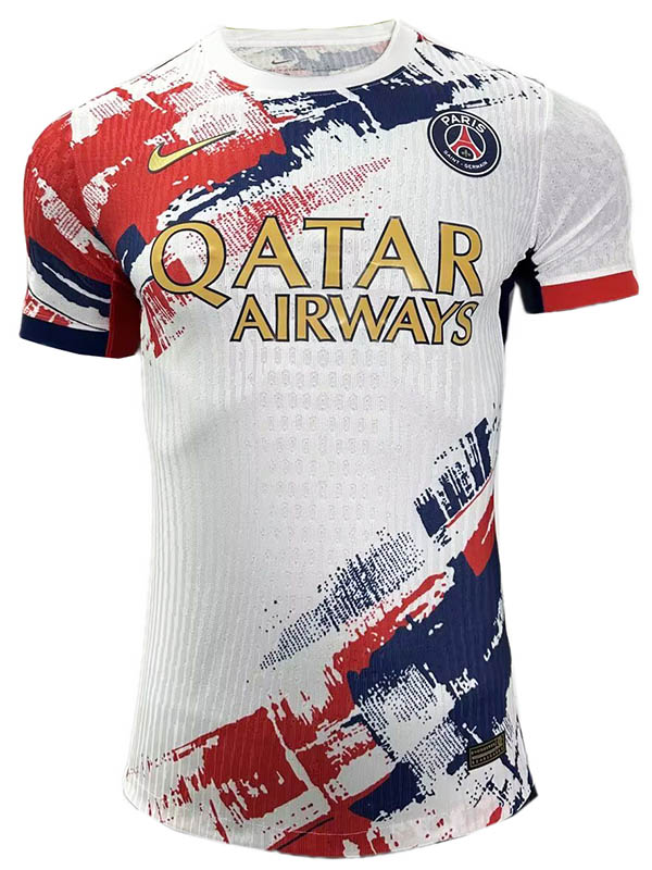 Paris Saint-Germain maillot spécial extérieur uniforme de football deuxième kit de football blanc pour hommes hauts maillot de sport 2024-2025